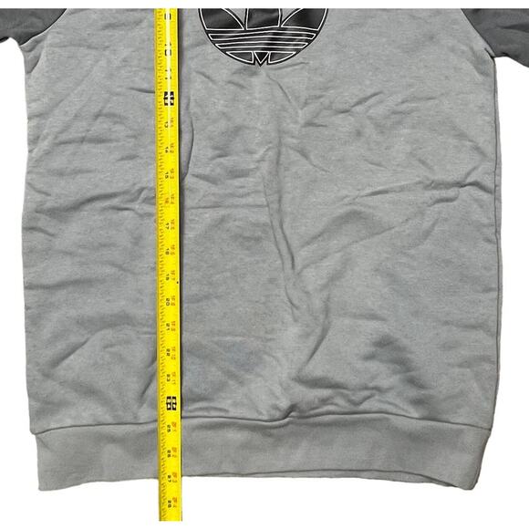 Adidas Crew Kids Sweatshirt Size XL Two Tone Gray Long Sleeve NEW WITH TAGS - Picture 6 of 9